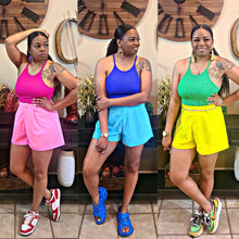 Load image into Gallery viewer, Palette Splash 2pcs Cropped Tank & Shorts Set