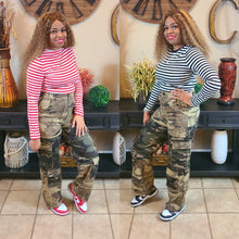 Load image into Gallery viewer, Perfect Fusion High Waisted Camo Cargo Pants