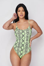 Load image into Gallery viewer, He's HISStory Snake Print Bodysuit