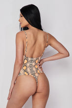 Load image into Gallery viewer, He's HISStory Snake Print Bodysuit