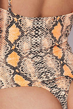 Load image into Gallery viewer, He's HISStory Snake Print Bodysuit