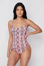 Load image into Gallery viewer, He's HISStory Snake Print Bodysuit
