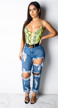 Load image into Gallery viewer, He's HISStory Snake Print Bodysuit