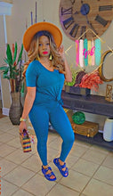 Load image into Gallery viewer, 24/7 Chill Set (2pcs Short Sleeve Leggings Set)- Multiple Colors Available