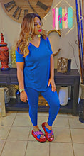 Load image into Gallery viewer, 24/7 Chill Set (2pcs Short Sleeve Leggings Set)- Multiple Colors Available