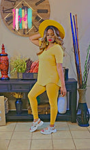 Load image into Gallery viewer, 24/7 Chill Set (2pcs Short Sleeve Leggings Set)- Multiple Colors Available