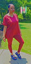 Load image into Gallery viewer, 24/7 Chill Set (2pcs Short Sleeve Leggings Set)- Multiple Colors Available