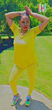 Load image into Gallery viewer, 24/7 Chill Set (2pcs Short Sleeve Leggings Set)- Multiple Colors Available