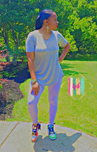 Load image into Gallery viewer, 24/7 Chill Set (2pcs Short Sleeve Leggings Set)- Multiple Colors Available