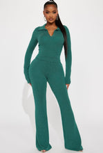 Load image into Gallery viewer, Fall Into It Ribbed Collar Long Sleeve 2pcs Pants Set