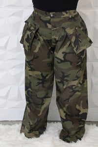 Non-Disclosure Needed - Camo High Waist Pants - Reg & Plus Size