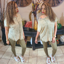 Load image into Gallery viewer, The Perfect Washed &amp; Geaux 2pcs Waffle Set - Plus Size