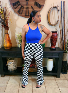 CheckMate Checkered Flare Pants