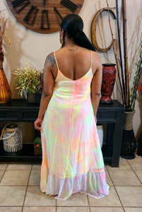 Starburst Neon Pastel Maxi Dress