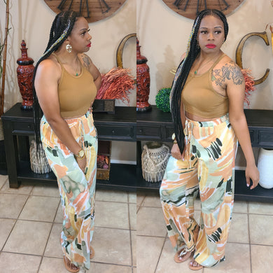 Latte Desires 2pcs Pants Set