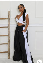 Load image into Gallery viewer, First Place Runner - Super Wide Leg Track Pants