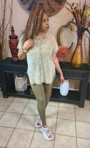 The Perfect Washed & Geaux 2pcs Waffle Set - Plus Size