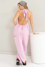 Load image into Gallery viewer, Paradise Double Gauze Halter Jumpsuit