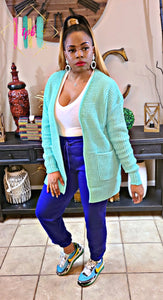 #WOTD Waffle Cardigan ONLY - Plus Size