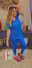 Load image into Gallery viewer, 24/7 Chill Set (2pcs Short Sleeve Leggings Set)- Multiple Colors Available