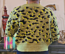 Load image into Gallery viewer, Jungle Cat Olive Animal Print Cardigan