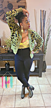 Load image into Gallery viewer, Jungle Cat Olive Animal Print Cardigan