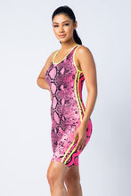 Load image into Gallery viewer, Totally Harmless Neon Snake Print Jumpsuit